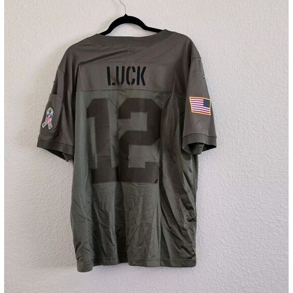 Nike Indianapolis Colts Andrew Luck 2019 Salute To Service Jersey - Men’s Large - Picture 4 of 13